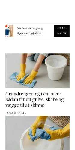 Förhandsvisning av webbplatsen mererent.dk, medium i Danmark för sponsrade artiklar