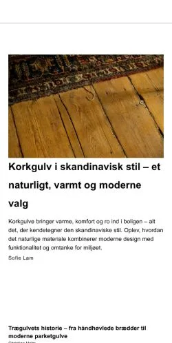 Anteprima del sito mitgulvfirma.dk, media di Danimarca per articoli sponsorizzati