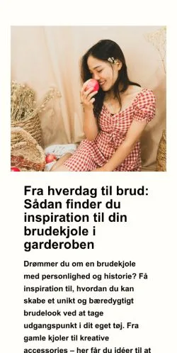 Förhandsvisning av webbplatsen modekjoler.dk, medium i Danmark för sponsrade artiklar