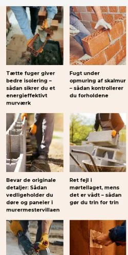 Anteprima del sito murermakker.dk, media di Danimarca per articoli sponsorizzati