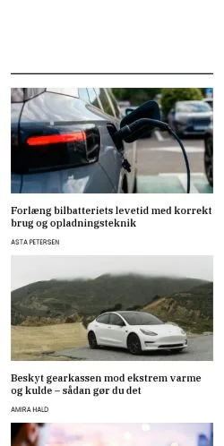 Forhåndsvisning av nettstedet netauto.dk, medium fra Danmark for sponsede artikler