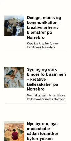 Anteprima del sito noerrebronyt.dk, media di Danimarca per articoli sponsorizzati