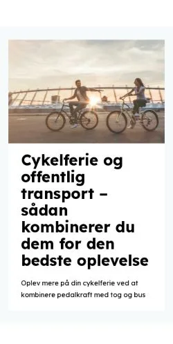 Anteprima del sito nyecykler.dk, media di Danimarca per articoli sponsorizzati