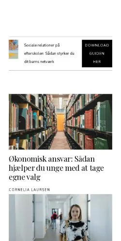 Anteprima del sito nyefterskole.dk, media di Danimarca per articoli sponsorizzati