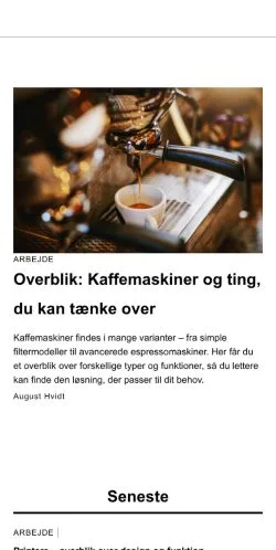Anteprima del sito oesterbro24.dk, media di Danimarca per articoli sponsorizzati