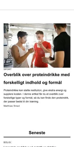 Aperçu du site omroedovre.dk, média de Danemark pour articles sponsorisés