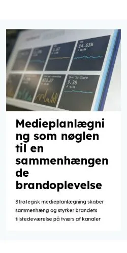 스폰서 기사용 덴마크 매체 reklamebladet.dk 사이트 미리보기