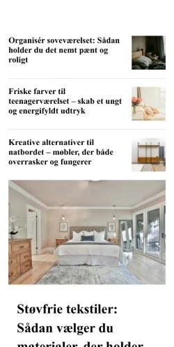Aperçu du site sovdejligt.dk, média de Danemark pour articles sponsorisés