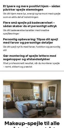 Anteprima del sito spejlportalen.dk, media di Danimarca per articoli sponsorizzati