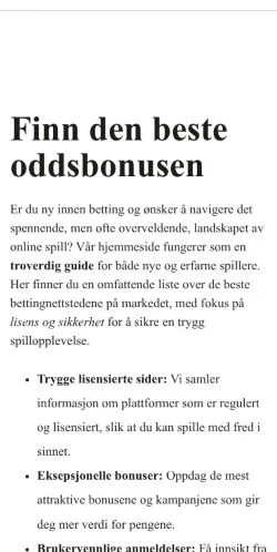 Anteprima del sito spillfortjeneste.com, media di Norvegia per articoli sponsorizzati