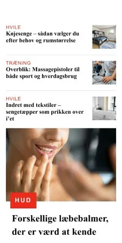 Anteprima del sito sundhedspunktet.dk, media di Danimarca per articoli sponsorizzati