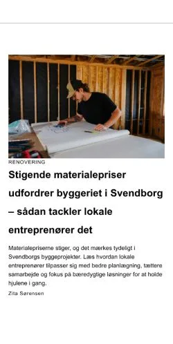Anteprima del sito svendborgkanalen.dk, media di Danimarca per articoli sponsorizzati