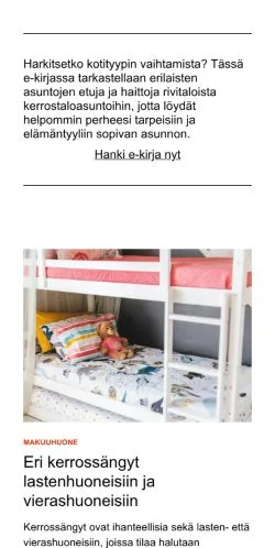 Anteprima del sito talonasiat.fi, media di Finlandia per articoli sponsorizzati