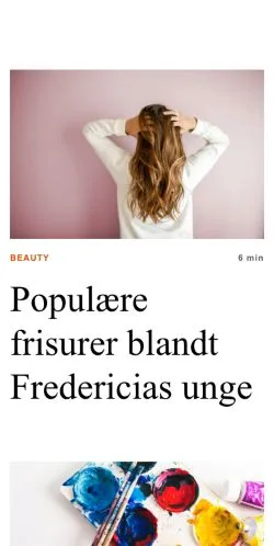 Vista previa del sitio tipfredericia.dk, medio de Dinamarca para artículos patrocinados