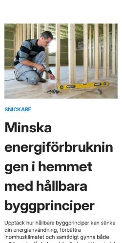 Podgląd witryny villablogg.se, medium z kraju Szwecja do artykułów sponsorowanych