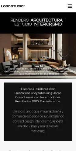 Anteprima del sito Lobo Studio 3D, media di Spagna per articoli sponsorizzati