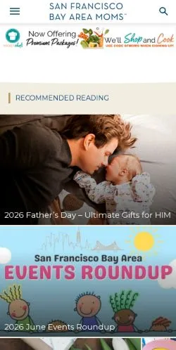 Vorschau der Website San Francisco Bay Area Moms, Medium aus Vereinigte Staaten für gesponserte Artikel