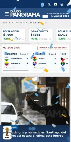 Anteprima del sito Diario Panorama, media di Spagna per articoli sponsorizzati