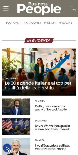 Anteprima del sito Business People, media di Italia per articoli sponsorizzati