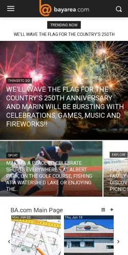 Preview of the BayArea website, a media outlet in United States for sponsored articles
