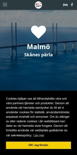 Anteprima del sito I Love Malmö, media di Svezia per articoli sponsorizzati