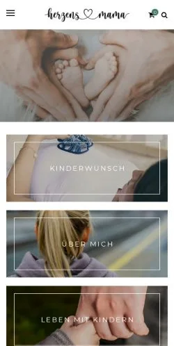 Anteprima del sito Herzens-Mama, media di Germania per articoli sponsorizzati