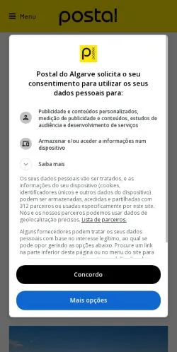 Preview of the Postal website, a media outlet in Portugal for sponsored articles
