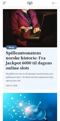 Preview of the Alt om Norge website, a media outlet in United States for sponsored articles