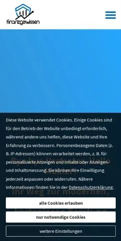 Anteprima del sito Finanzgewissen, media di Germania per articoli sponsorizzati