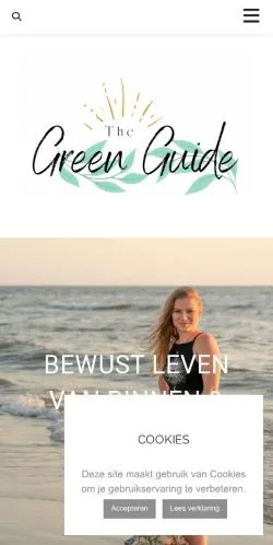 Sponsorlu makaleler için Hollanda medyası The Green Guide sitesinin önizlemesi