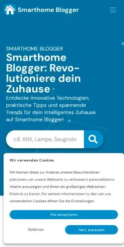 Anteprima del sito Smarthome Blogger, media di Germania per articoli sponsorizzati