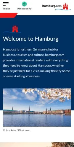 Vorschau der Website Hamburg, Medium aus Vereinigte Staaten für gesponserte Artikel