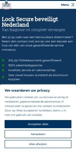 Preview of the Lock Secure website, a media outlet in Netherlands for sponsored articles