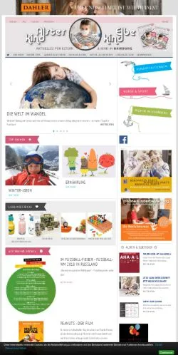 스폰서 기사용 독일 매체 ALSTERKIND 사이트 미리보기