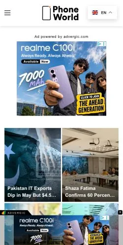 Aperçu du site PhoneWorld, média de États-Unis pour articles sponsorisés