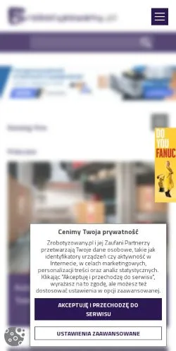 Anteprima del sito Zrobotyzowany, media di Polonia per articoli sponsorizzati
