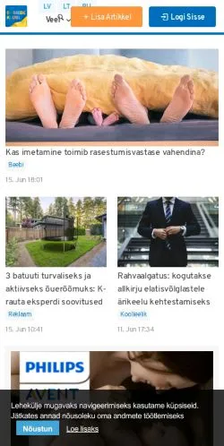 Anteprima del sito Emmede Klubi, media di Stati Uniti per articoli sponsorizzati