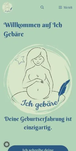 Vista previa del sitio Ich Gebäre, medio de Alemania para artículos patrocinados