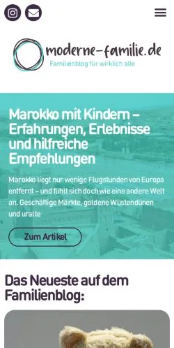 Anteprima del sito Moderne Familie, media di Germania per articoli sponsorizzati