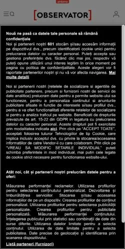 Podgląd witryny Observator News, medium z kraju Rumunia do artykułów sponsorowanych