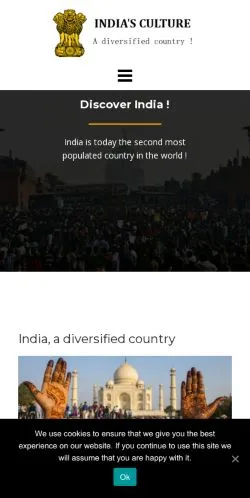 Anteprima del sito ICCR India, media di Stati Uniti per articoli sponsorizzati