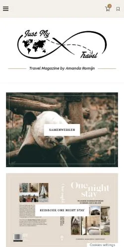 Podgląd witryny Justmytravel Travelblog, medium z kraju Holandia do artykułów sponsorowanych