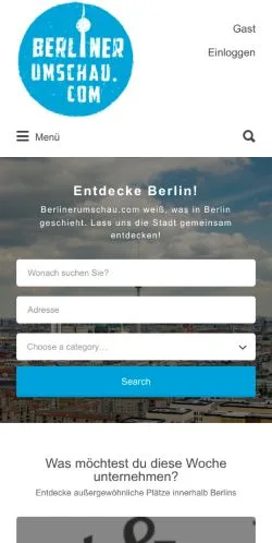 Podgląd witryny Berlinerumschau, medium z kraju Niemcy do artykułów sponsorowanych