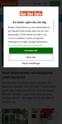 Anteprima del sito Goerdetselv Magasin, media di Danimarca per articoli sponsorizzati