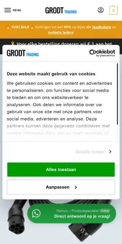 Anteprima del sito Grodt Trading, media di Paesi Bassi per articoli sponsorizzati