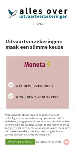 Anteprima del sito Alles Over Uitvaartverzekeringen, media di Paesi Bassi per articoli sponsorizzati