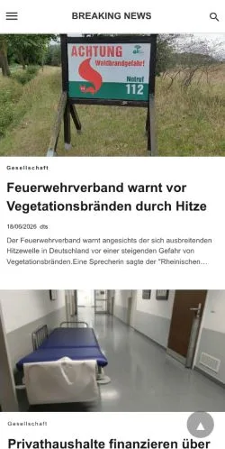Anteprima del sito news64, media di Germania per articoli sponsorizzati