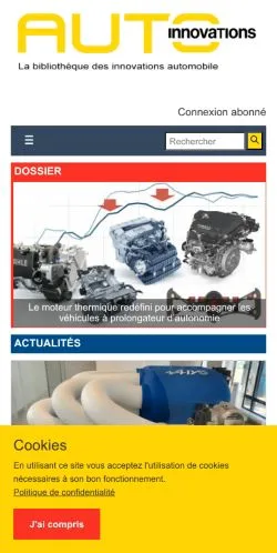 Podgląd witryny Auto-Innovations, medium z kraju Francja do artykułów sponsorowanych