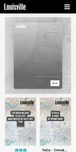 Anteprima del sito Louisville Magazine, media di Stati Uniti per articoli sponsorizzati