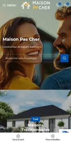 Anteprima del sito Maison Pas Cher, media di Francia per articoli sponsorizzati